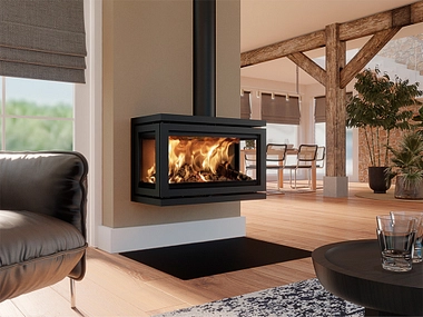 Dik Geurts Vidar Triple Large Wall Houtkachel