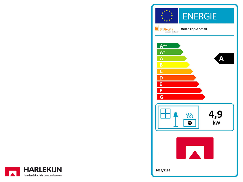 Dik Geurts Vidar Triple Small Wall Houtkachel