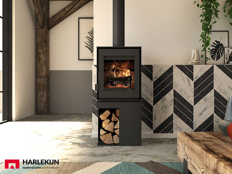 Dik Geurts Modivar 5 Store Corner EA Houtkachel