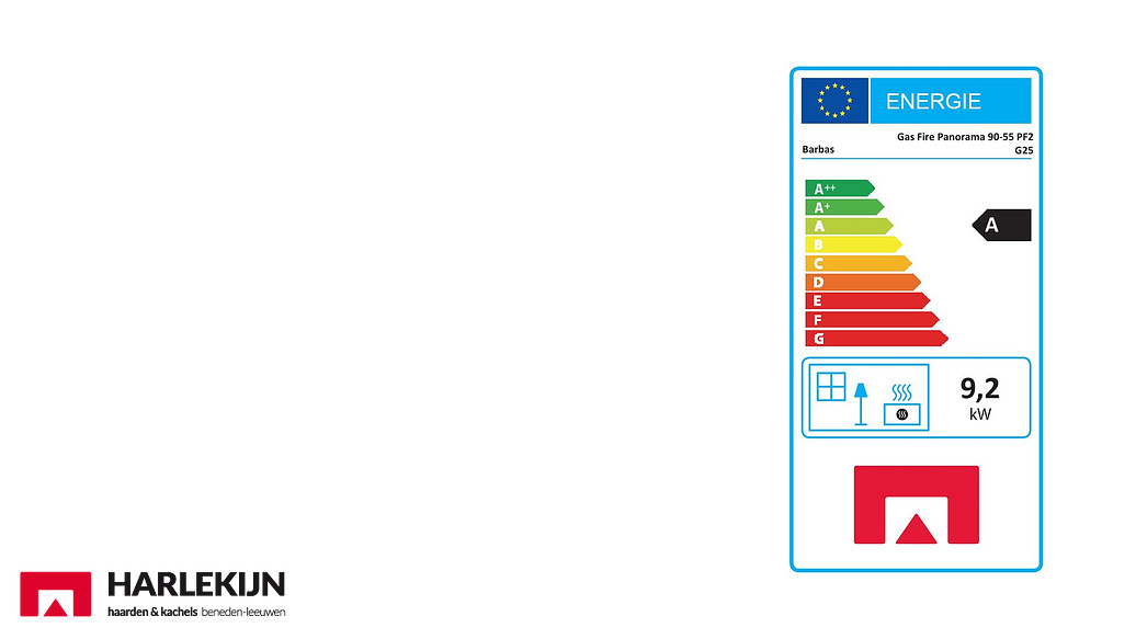 Barbas Gas Fire Panorama 90-55 Gashaard