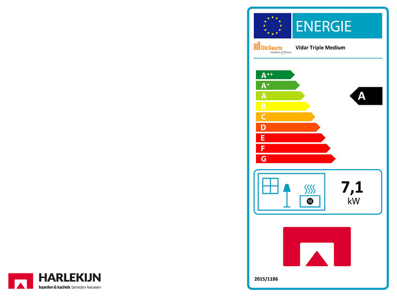 Dik Geurts Vidar Triple Medium Floating Plateau Houtkachel