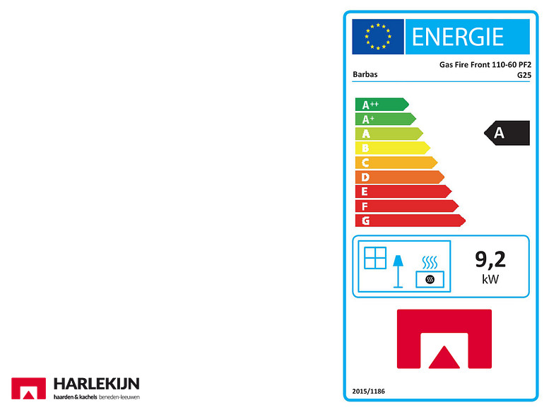 Barbas Gas Fire Front 110-60 Gashaard