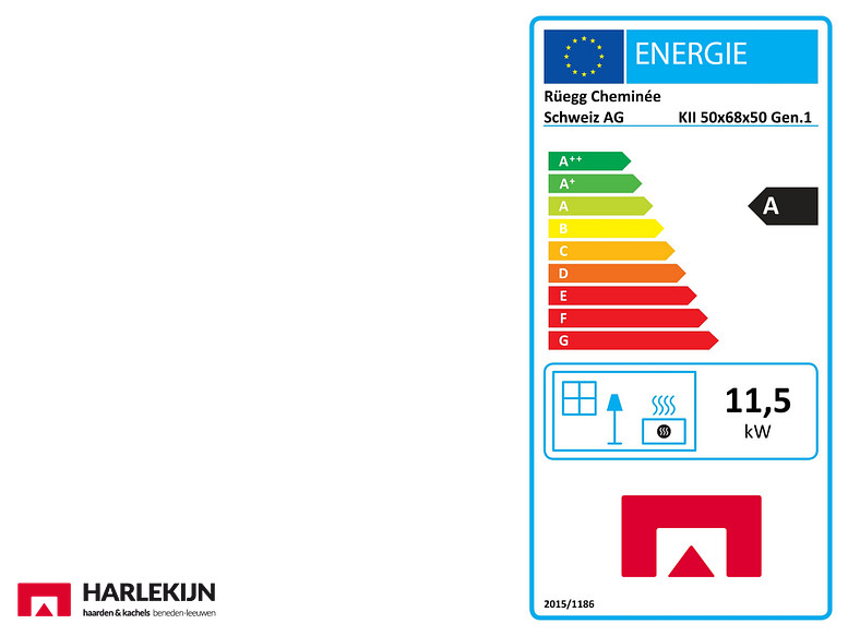 Ruegg KII 50x68x50 Houtkachel