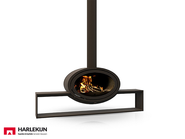Dik Geurts Oval Front Plateau Houtkachel