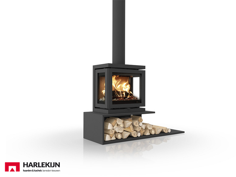 Dik Geurts Vidar Triple Small Floating Plateau Houtkachel