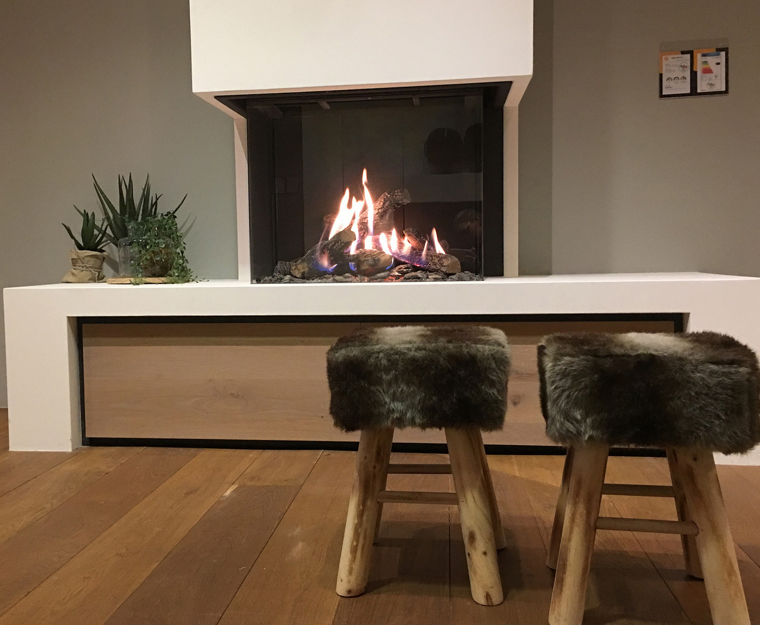 Kalfire haarden in onze showroom