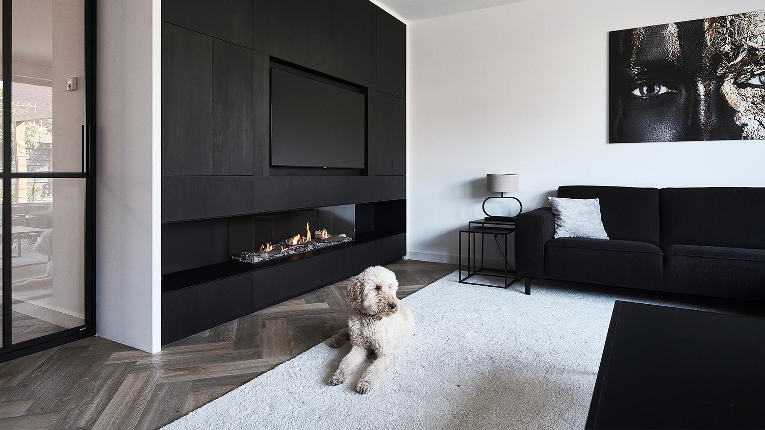 TV meubel met sfeerhaard