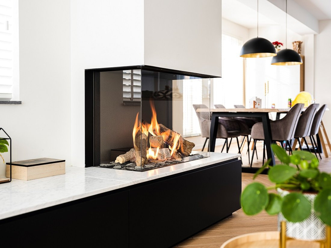 Schitterende 3-zijdige gashaard van DRU