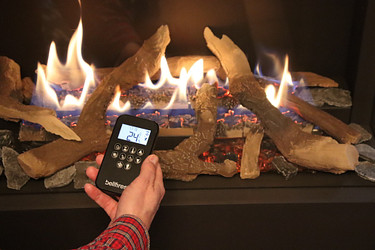 Hoe werkt mijn afstandsbediening van de gashaard?