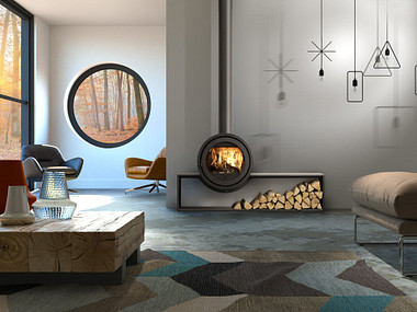 Dik Geurts Odin Plateau Houtkachel