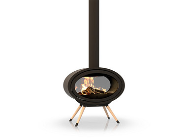 Dik Geurts Oval Tunnel Legs Houtkachel