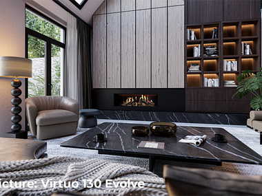 Dru Virtuo 130/3 Evolve Elektrische haard