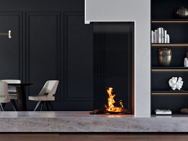 Element4 Sky Large roomdivider bio Bio-ethanol haard