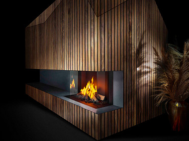 Barbas Gas Fire Panorama 110-40 Gashaard