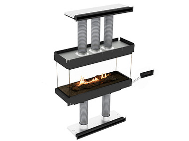 Planika Panorama eiland Bio-ethanol haard