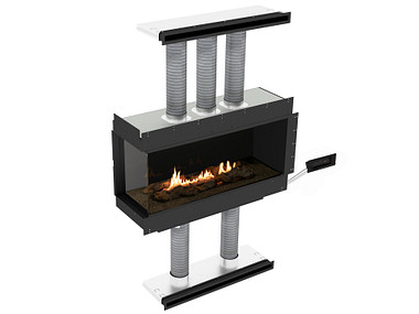 Planika Panorama hoekhaard Bio-ethanol haard