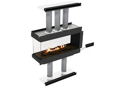 Planika Panorama roomdivider Bio-ethanol haard