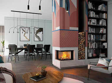 Spartherm Linear corner 59x39x44 Houtkachel