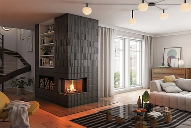 Spartherm Premium corner 58x39x51 Houtkachel