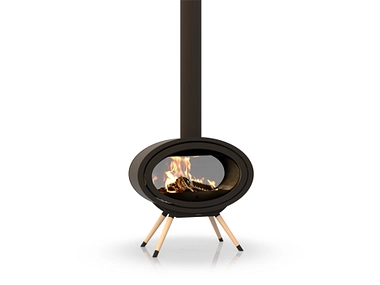 Dik Geurts Oval Tunnel Legs Houtkachel