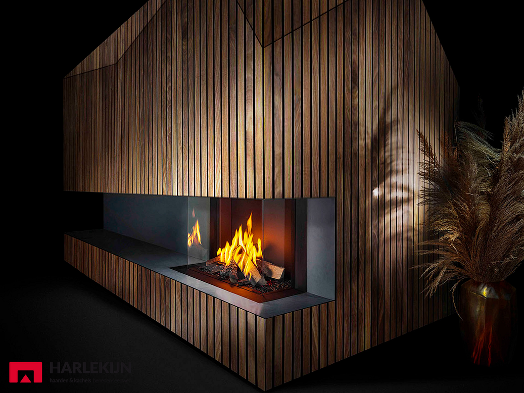 Barbas Gas Fire Panorama 90-55